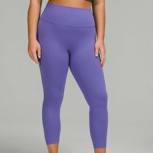 NWOT Lululemon Wunder Train High-Rise Tight 25" Charged Indigo